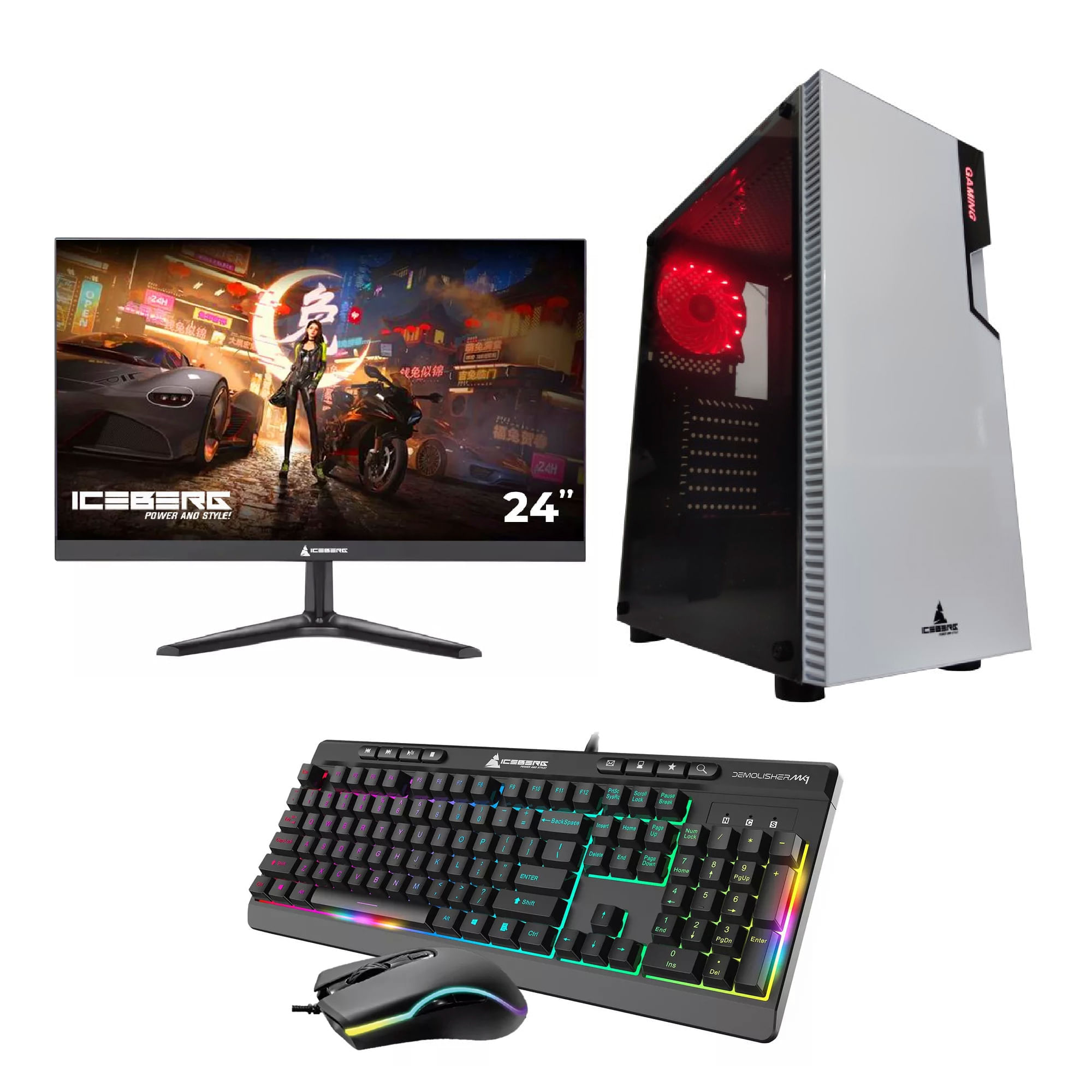 Computador Gamer Monitor 24"" Destiny X224 Procesador AMD ATHLON 3000G Memoria 8GB Disco Duro SSD 512GB Windows 11 Preinstalado