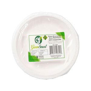 Paquete x 25 plato redondo de 7 compost greensmart