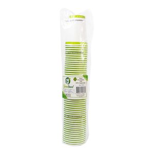 Paquetex50 vaso caliente papel pared 8oz greensmart