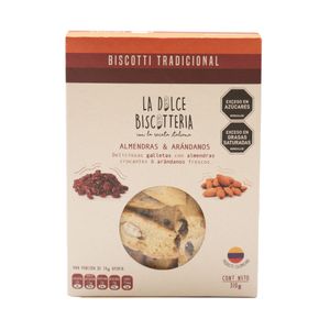 Biscotti La Dolce biscotteria almendra y arandanosx310g