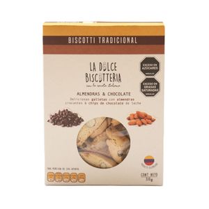 Biscotti La Dolce biscotteria almendra y chocolatex310g