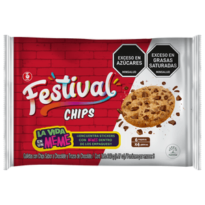 Galletas festival chips chocolate x6und x240g