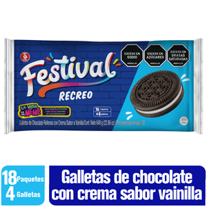 Galleta festival recreo x18unds x648g