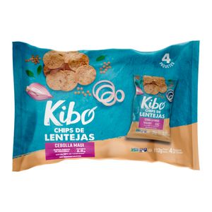 Chips Kibo lenteja cebolla maui x4und x28g c/u