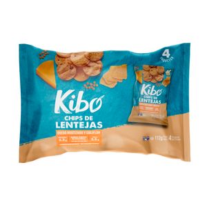 Chips Kibo lenteja queso rostizado coliflor x4und x28g c/u