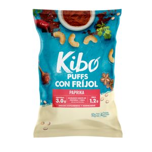 Pasabocas Kibo puffs frijol paprika y sal x92g