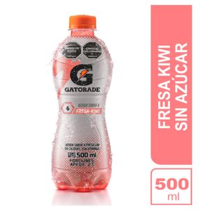 Bebida isotónica Gatorade fresa kiwi sin azúcar x500ml