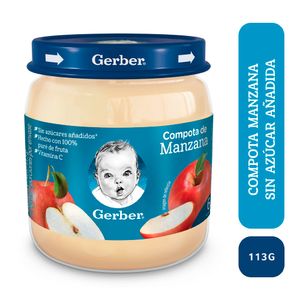 Compota Gerber pure manzana x113g