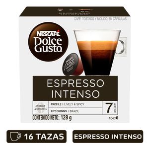 Cápsulas Nescafé Dolce Gusto expreso intenso 16 cápsulas x128g