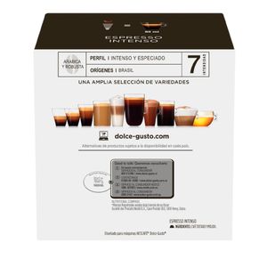 Cápsulas Nescafé Dolce Gusto expreso intenso 16 cápsulas x128g