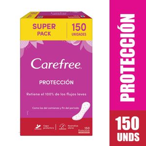 Protectores Carefree protección súper pack x150und