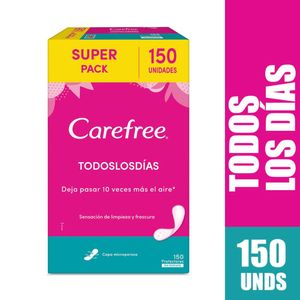 Protectores Carefree Todos los Días X 150 Unidades