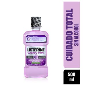 Enjuague Bucal Listerine Cuidado Total Zero x 500 ml