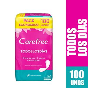 Protectores Carefree Todos los días Pack económico x100unds