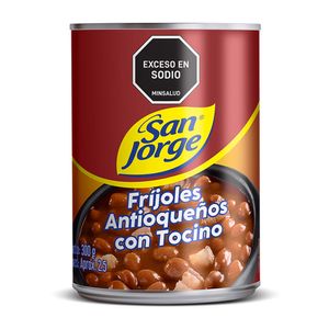 Frijoles San Jorge antioqueños con tocino lata x300g