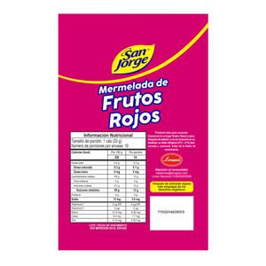 Mermelada Frutos Rojos San Jorge Doy Pack X 200g