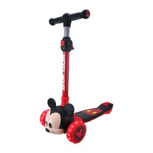 Patineta Scooter Junior 3D Negro Rojo 3Ruedas - Mickey Mouse