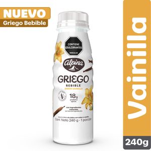 Griego Alpina Bebible Vainilla X240g