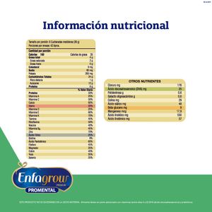 Alimento Lácteo Enfagrow Premium Promental Preescolar Vainilla Etapa 4 caja 1650g