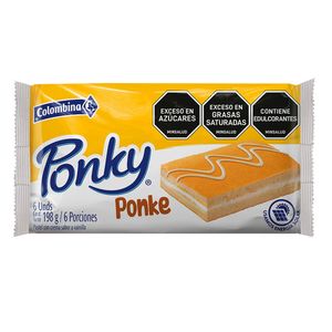 Pastel ponky ponke vainilla x6 und x 33g c-u