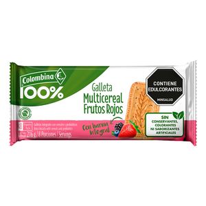 Galletas Crakeñas Multicereal Frutos Rojos x 8Paq. x 216g