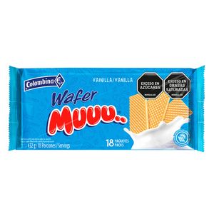 Galleta Wafers Max Vainilla x18unds x432g