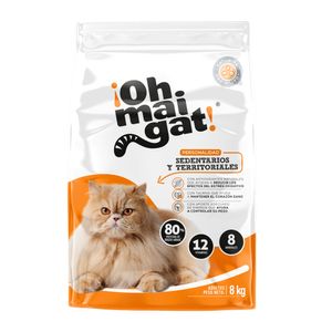 Alimento Seco para Gatos Ohmaigat Sedentarios 8Kg