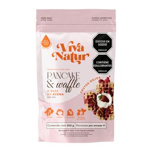 Premezcla Viva Natur Pancake & Waffle frutos rojos x300g