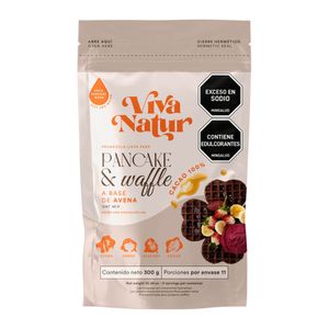 Premezcla Viva Natur Pancake & Waffle chocolate avena x300g