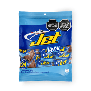 Chocolatina Lyne Mini Jet x 24 und. x 216g