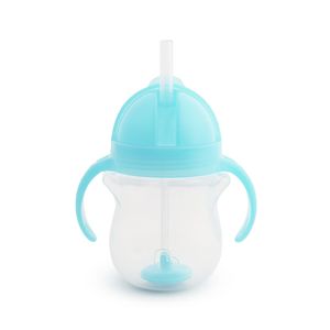 Vaso Antiderrame 7Oz Con Pesa y Pitillo Flexible AzulP - Munchkin