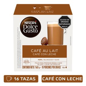 Cápsulas Nescafé Dolce Gusto café con leche 16 cápsulas x160g