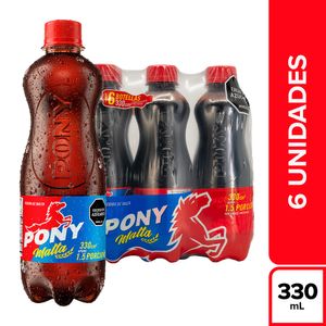 Malta Pony Malta Botella Pet X6 Unidades X330ml