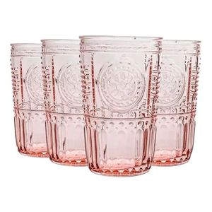 Set X 4 Vasos Romantic Water Rosa Bormioli Rocco 340ml