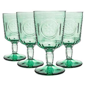 Set X 4 Copas Calice Romantic Verde Bormioli Rocco 320ml