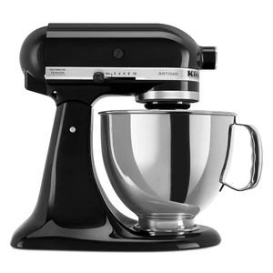 Batidora Kitchenaid Artisan Negra Tazon En Acero