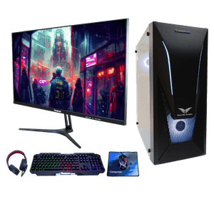 Computador Gaming Monitor 23.8" Compumax  Procesador Amd Ryzen 5 5600G Memoria 64GB Disco Duro SSD 500GB  Sistema Operativo Windows 11 De Prueba