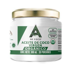 Aceite A De Coco extra virgen orgánico x300ml