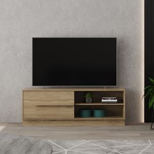 Mueble para TV 60" Hawai en MDP una puerta Noce