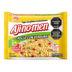 Sopa Ajinomen instantánea fideos pollo verduras x80g