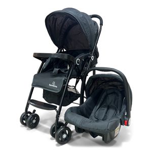 Coche Bebe Bambino TS Coche Paseador Travel System Negro