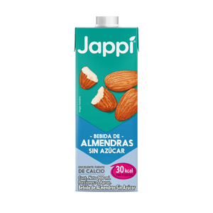 Bebida de almendras Jappi sin azúcar x900ml