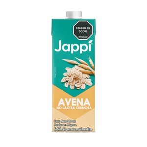 Bebida de avena con almendras Jappi sin azúcar x900ml