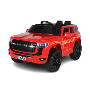 Camioneta Électrica Montable Toyota Lc300 Niños Niñas 2 Asientos Rojo