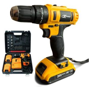 Taladro Atornillador Inalámbrico 10mm Maxtools 12v 23nm 27 Piezas