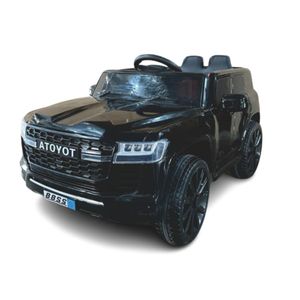 Camioneta Électrica Montable Toyota Lc300 Niños Niñas 2 Asientos Negro