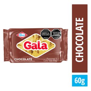 Ponque Gala chocolate tajada x60g