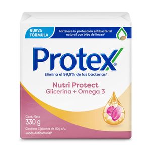 Jabón Antibacterial Protex Ome grsa3 110 grs x3 Und