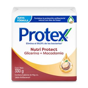 Jabón Antibacterial Protex Macadamia 110 grs x3 Und