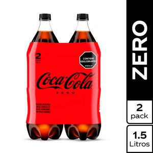 Gaseosa Coca Cola Zero x2und x1.5L c-u